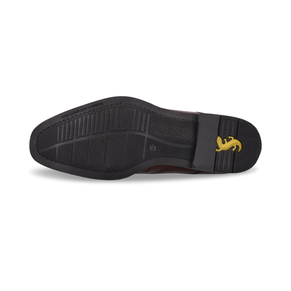 Salamander Cognac Leather Lace-Up Business Shoe|E11AUU0263