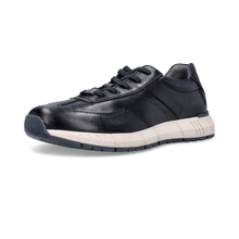 Load image into Gallery viewer, Salamander Navy Leather Trainer|E31ASA0541-
