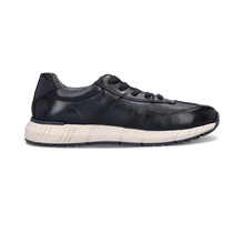 Load image into Gallery viewer, Salamander Navy Leather Trainer|E31ASA0541-
