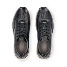 Load image into Gallery viewer, Salamander Navy Leather Trainer|E31ASA0541-

