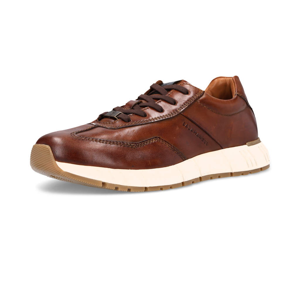 Salamander Cognac Leather Trainer|E31ASA0563