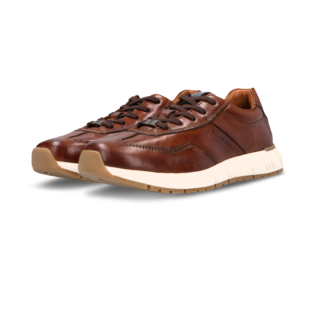 Salamander Cognac Leather Trainer|E31ASA0563