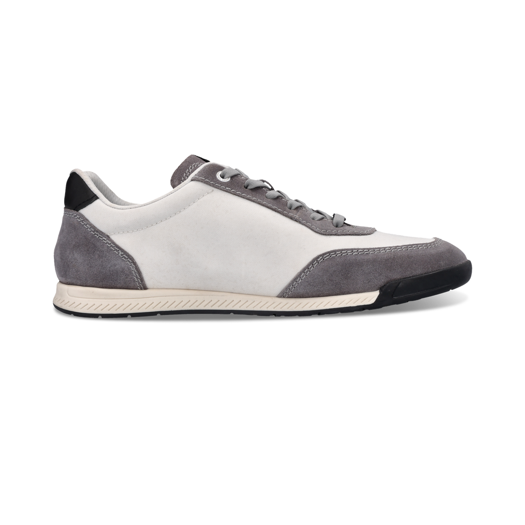 Salamander Light Grey Leather Trainer|E31AWA0312