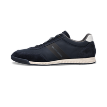 Load image into Gallery viewer, Navy blue sneaker with white sole on a white background
