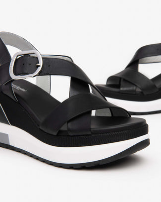 NeroGiardini E513604D10- Wedge Sandal.