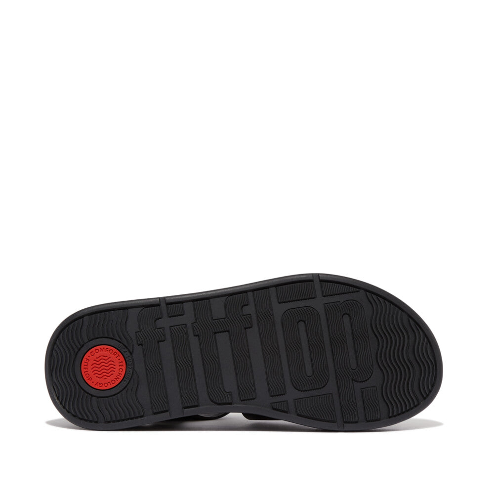 Fitflop Black Leather Fisherman Sandal|HV1001