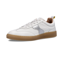 Load image into Gallery viewer, Salamander White and Silver Leather Trainer|F31ARN0320
