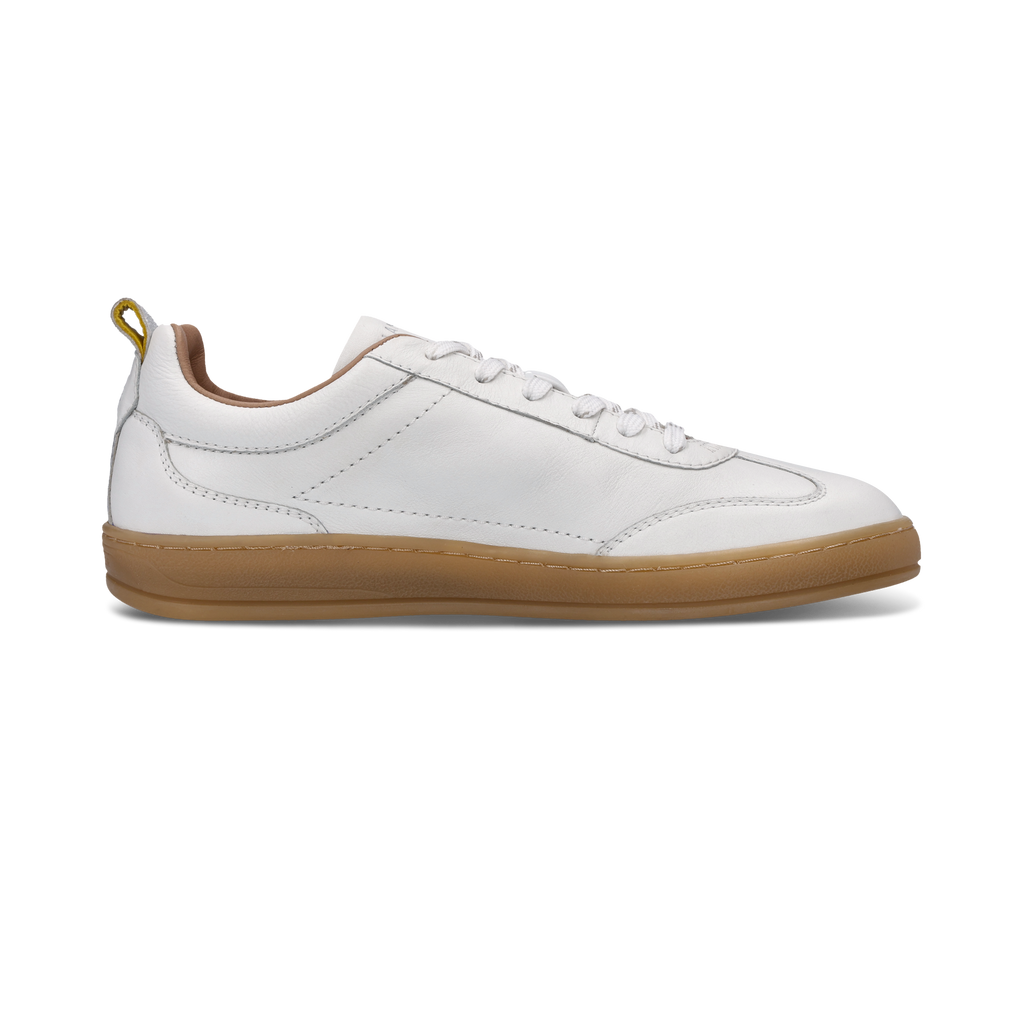 Salamander White and Silver Leather Trainer|F31ARN0320