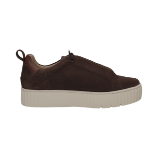 Salamander Brown Soft Suede Platform Trainer|F31ARP0361