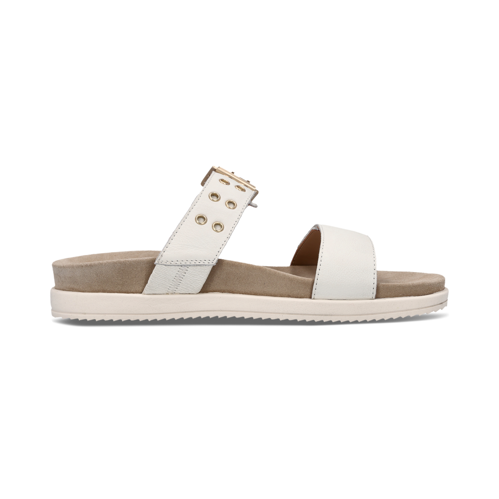 Salamander Beige Leather Sandal|F31AS39021