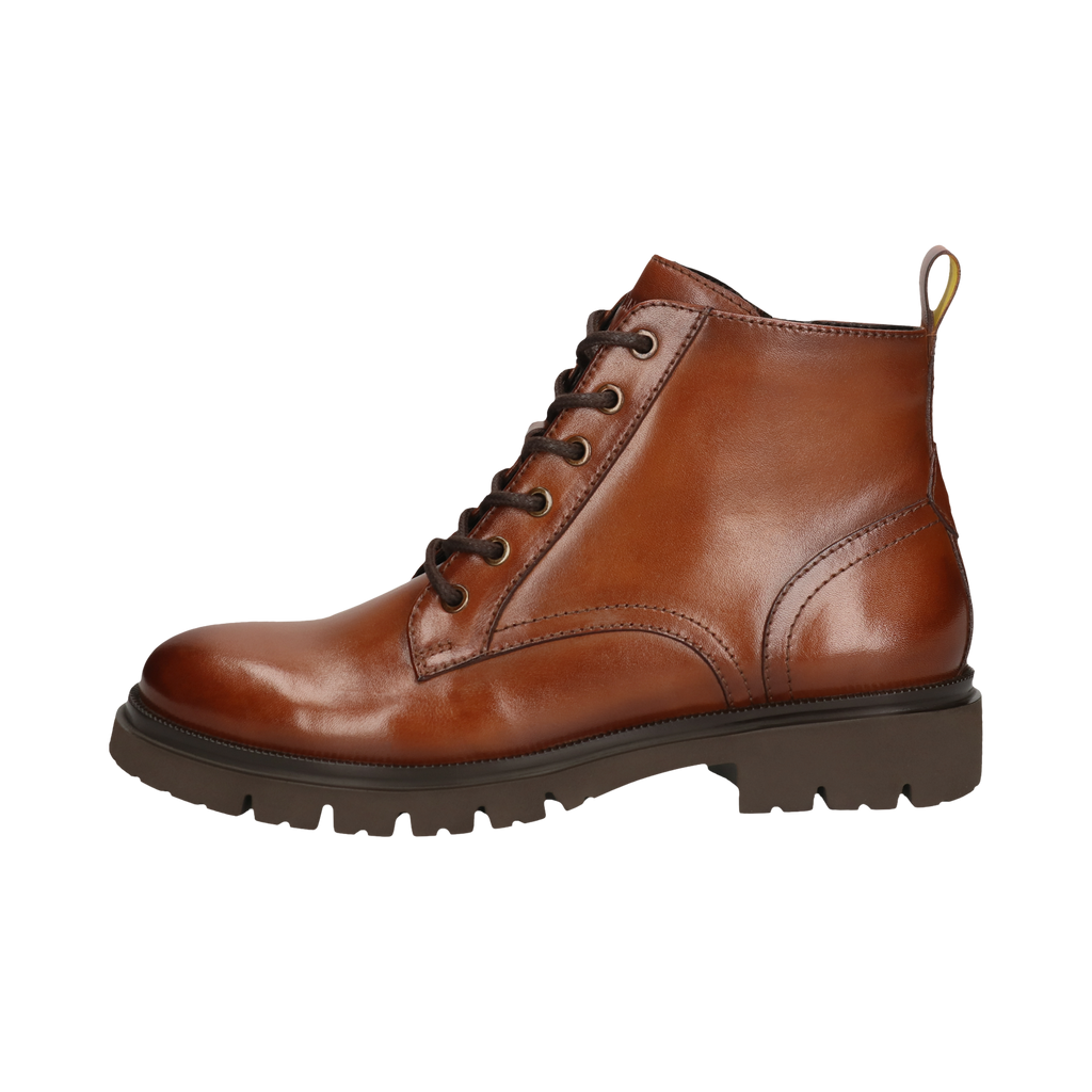 Salamander Brown Tan Leather Laced Ankle Boot|F31AU43163