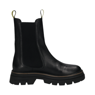 Salamander Black Leather Mid Calf Chelsea Boot|F31AUP3010