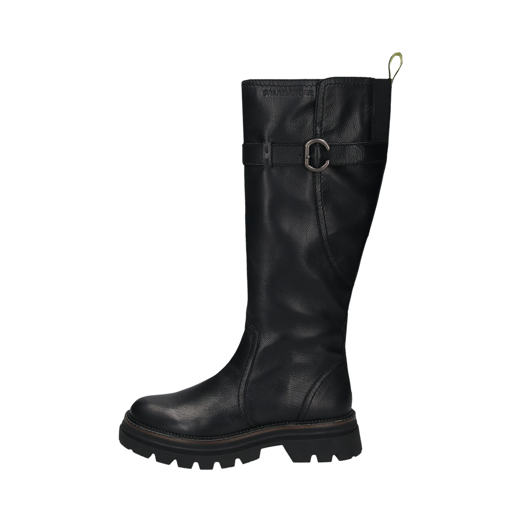 Salamander Black Leather Knee High Boot|F31AUP3210