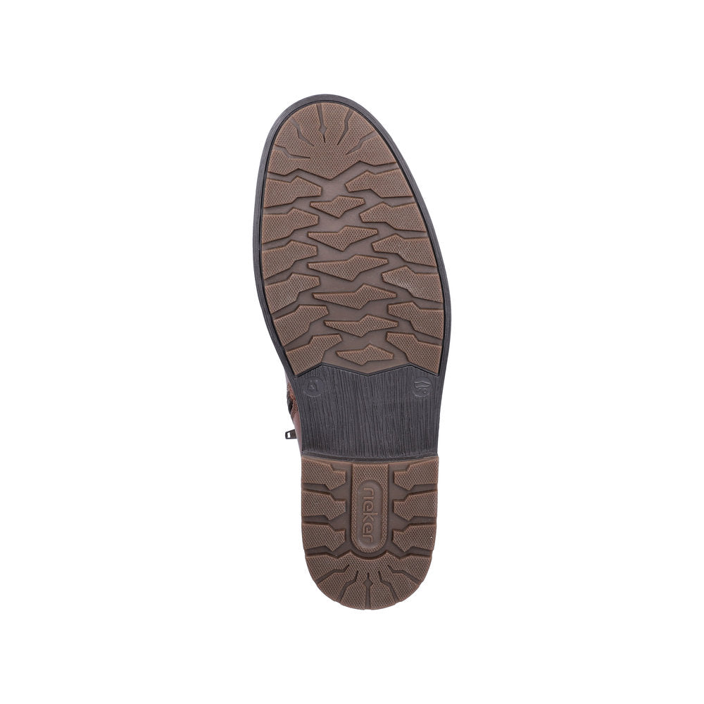 Rieker Wide Fit Brown Ankle Boot|F451224