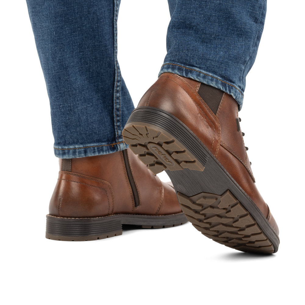 Rieker Wide Fit Brown Ankle Boot|F451224