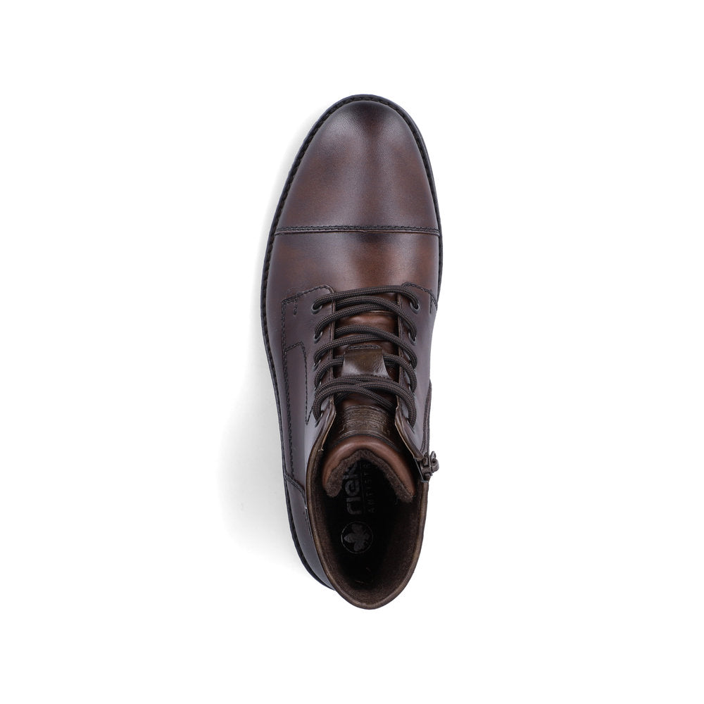 Rieker Wide Fit Chocolate Brown Ankle Boot|F454625