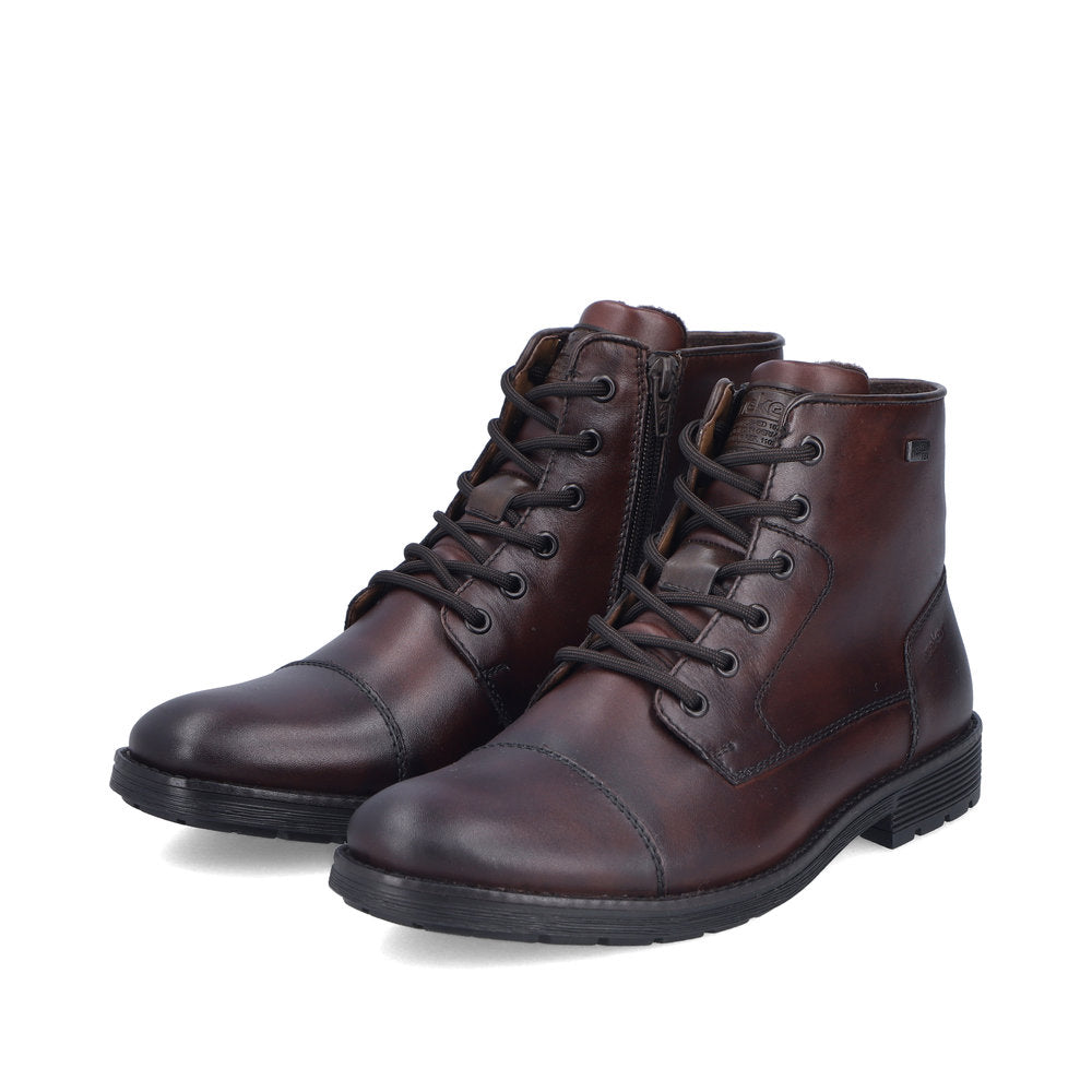Rieker Wide Fit Chocolate Brown Ankle Boot|F454625