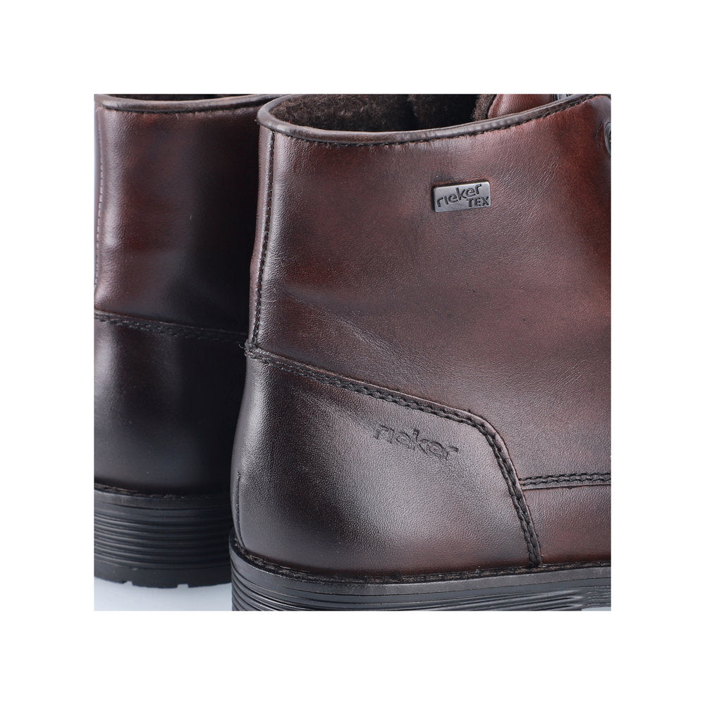 Rieker Wide Fit Chocolate Brown Ankle Boot|F454625