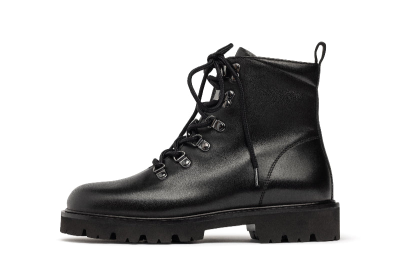 Unisa Black Laced Ankle Boot |FIELABK
