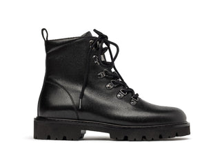 Unisa Black Laced Ankle Boot |FIELABK