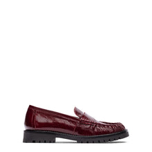 Load image into Gallery viewer, Unisa Burgundy Patent Loafer|FIJOBU
