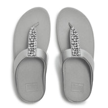 Load image into Gallery viewer, Fitflop Pearls and Crystal Silver Toe Post|A2N011
