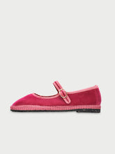 Load image into Gallery viewer, Pink shoe with a strap on a light gray background

