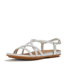 Load image into Gallery viewer, Fit Flop Silver Crystal Back Strap Sandal|A3Z011
