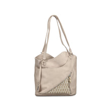 Load image into Gallery viewer, Beige handbag with a textured pattern on a white background

