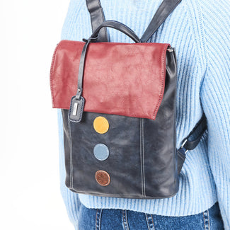 Rieker Blue and Red Backpack|H135714