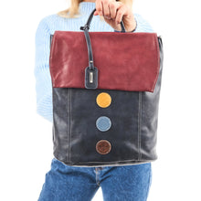 Load image into Gallery viewer, Rieker Blue and Red Backpack|H135714
