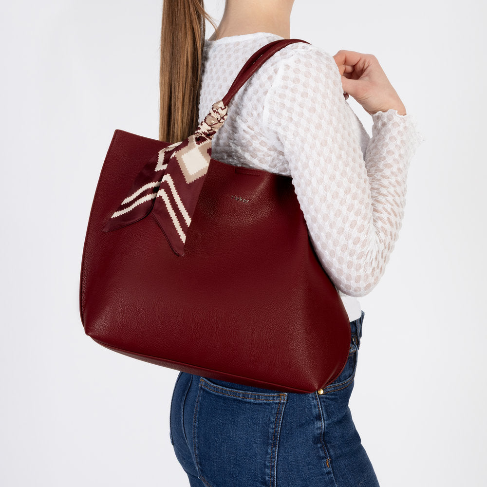 Rieker Burgundy Shopper Bag|H139935