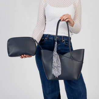 Rieker Navy Shopper Bag|H155915