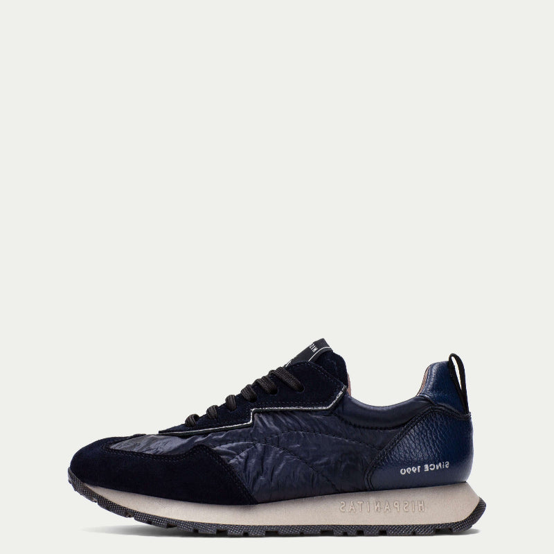 Hispanitas Navy Leather & Suede Trainer|HI254209NA