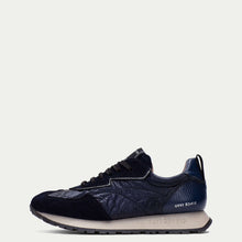 Load image into Gallery viewer, Hispanitas Navy Leather &amp; Suede Trainer|HI254209NA
