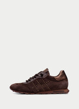 Load image into Gallery viewer, Hispanitas Brown Suede Trainer|HI264964ES
