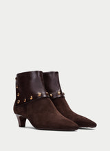 Load image into Gallery viewer, Hispanitas Dark Brown Ankle Boot|HI265062ES
