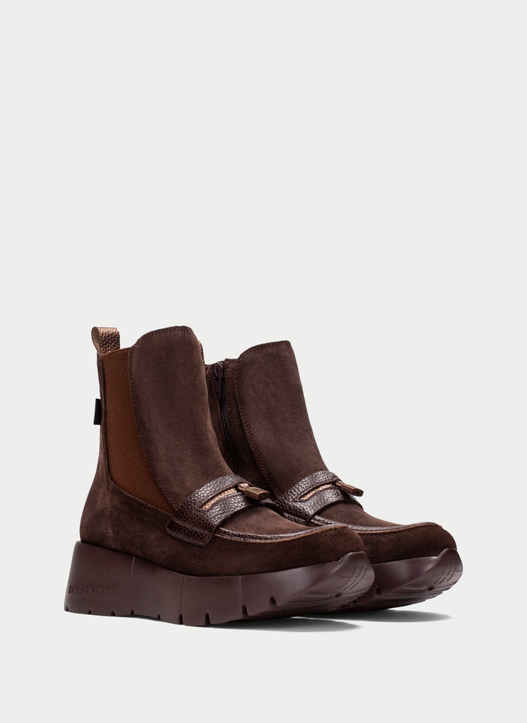 Hispanitas Dark Brown Ankle Boot|HI265153ES