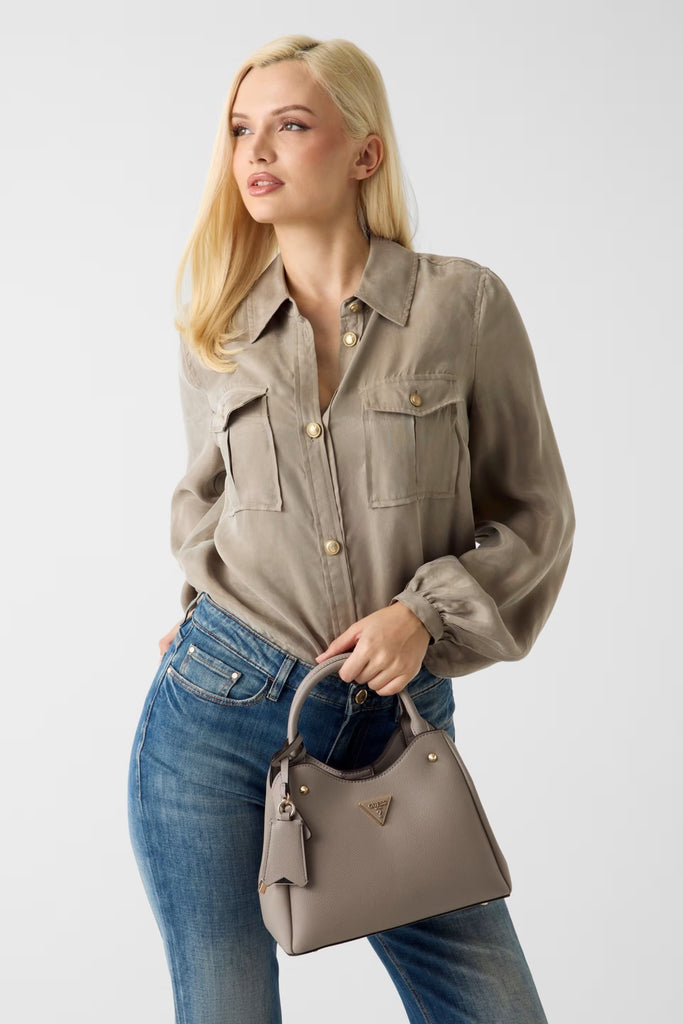 Guess Dark Taupe Carryall |HWBG69740T