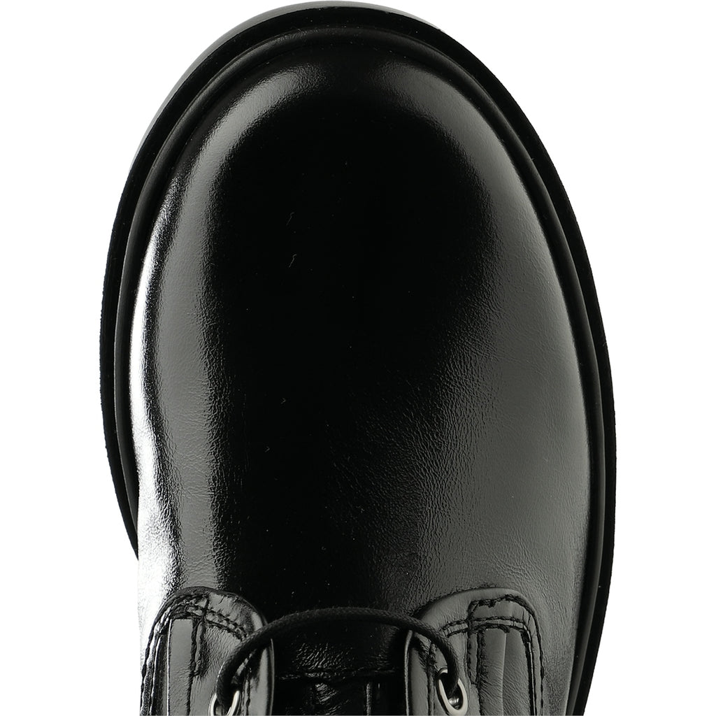 Hogl Black Leather Laced Ankle Boot|2101523010