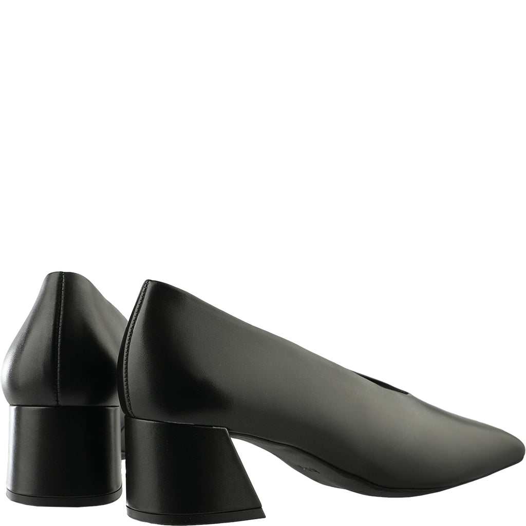 Hogl Black Leather Court Shoe|2104533010