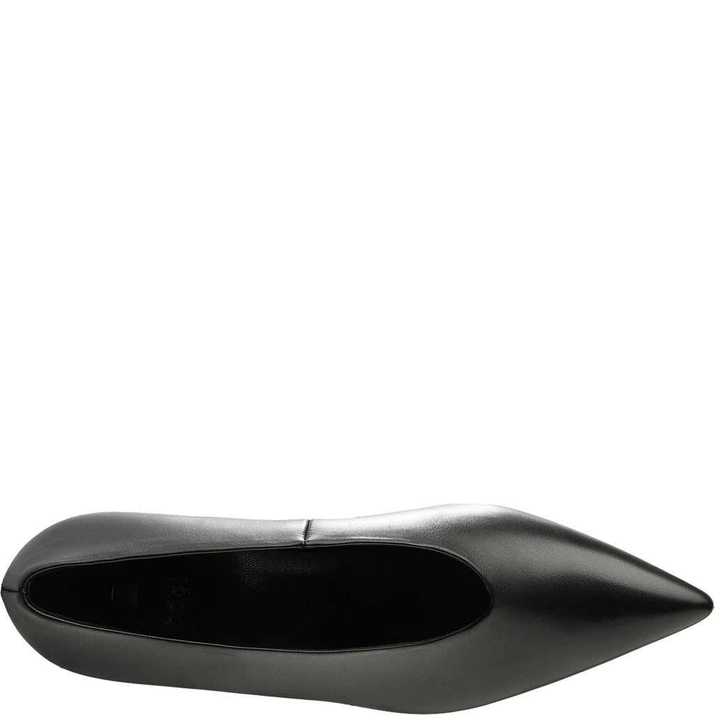 Hogl Black Leather Court Shoe|2104533010