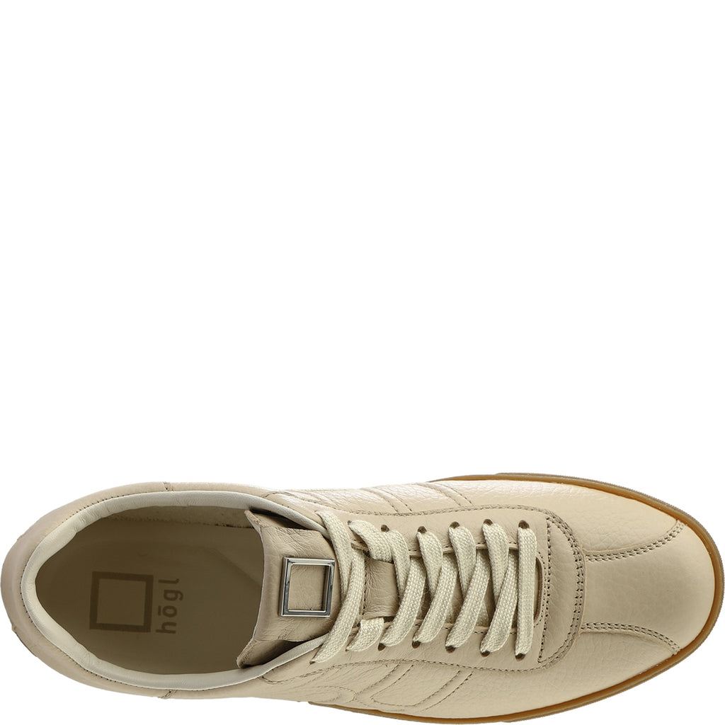 Hogl Beige Leather Retro Trainer|2100316160
