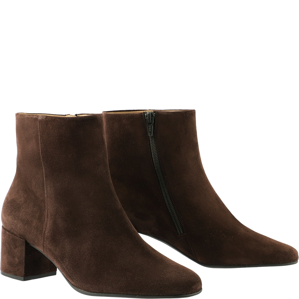 Hogl Burgundy Suede Ankle Boot |2104102210
