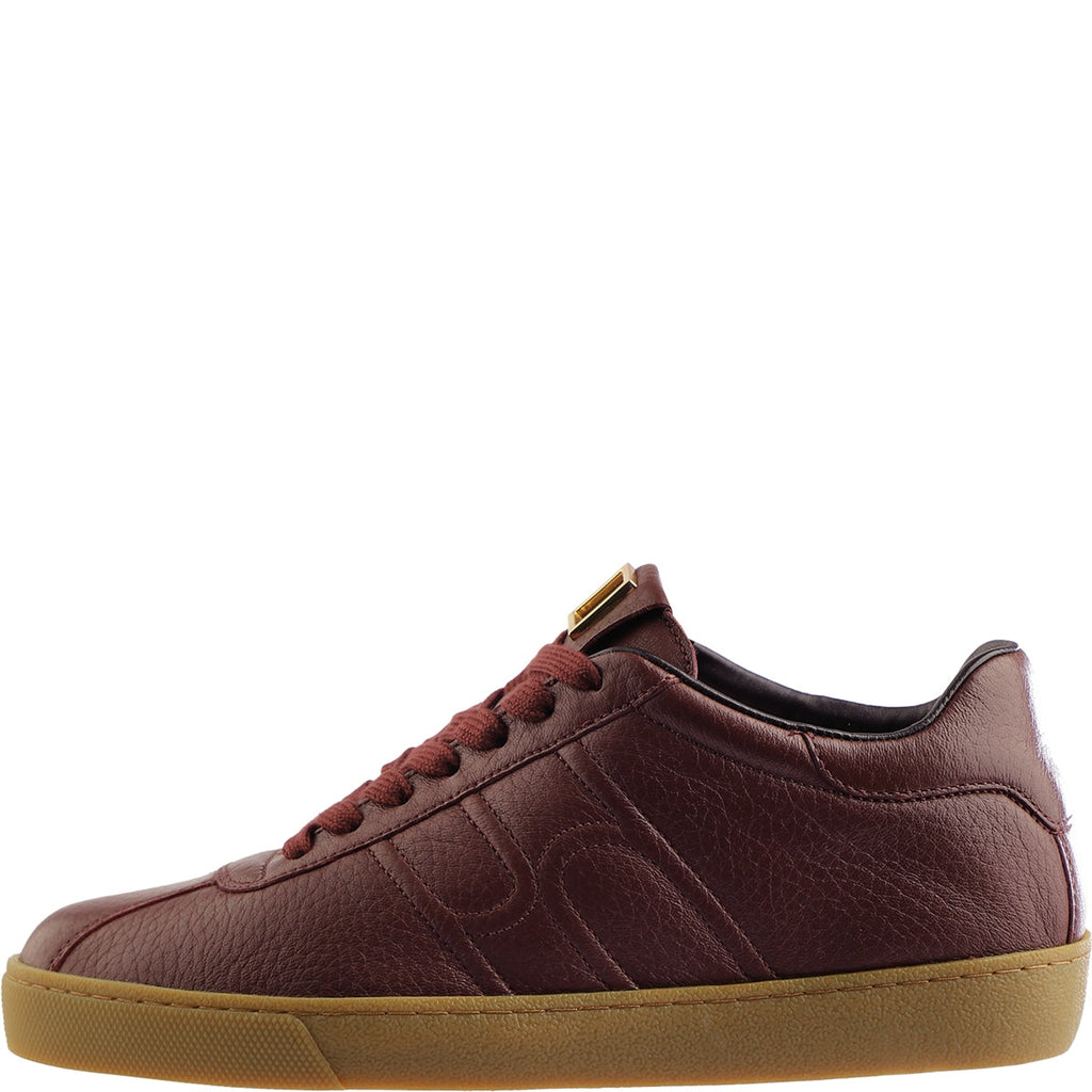 Hogl Burgundy Leather Trainer|2100316480