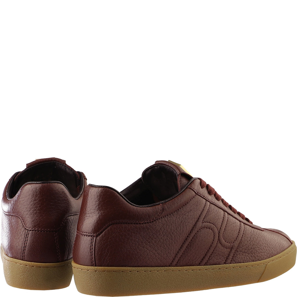 Hogl Burgundy Leather Trainer|2100316480