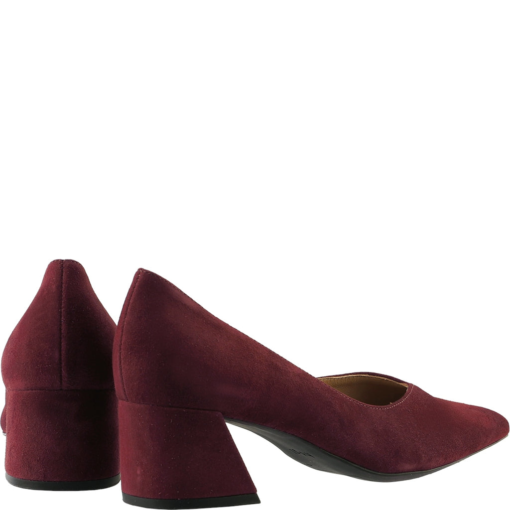 Hogl Barolo Red Suede Court Shoe|2104502480