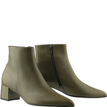 Load image into Gallery viewer, Hogl Smooth Green Leather Ankle Boot|2104703590
