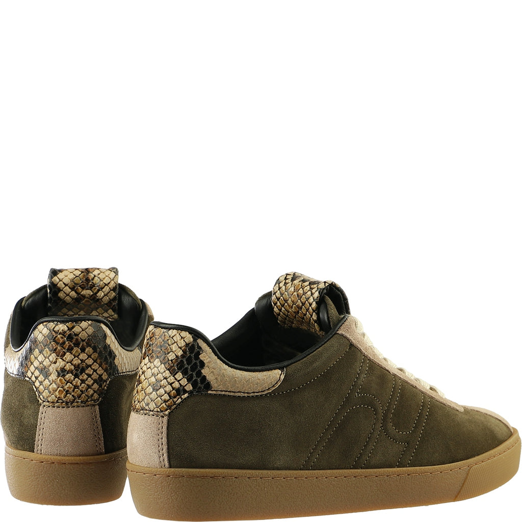 Hogl Green Suede Retro Trainer|2100332599