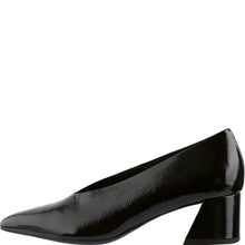 Load image into Gallery viewer, Hogl Black Patent Block Heel Pump|1045350100
